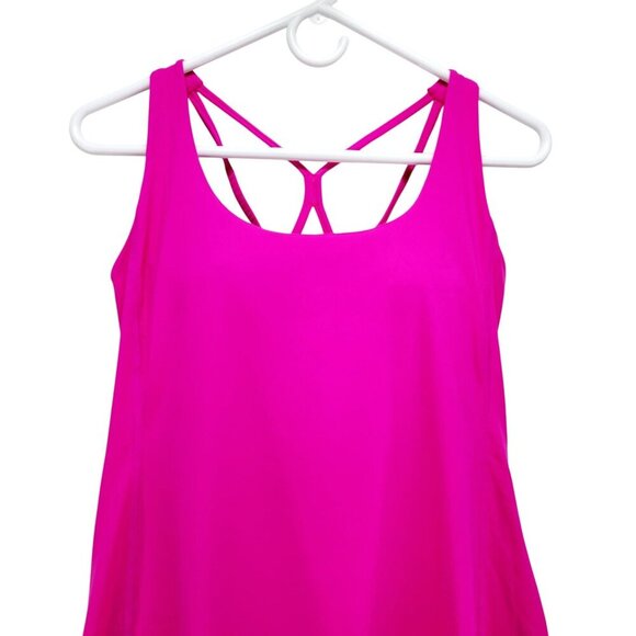 Womens Hot Pink Sleeveless Sports tenis Dress  Strappy Back  tenis Size M - Picture 11 of 11